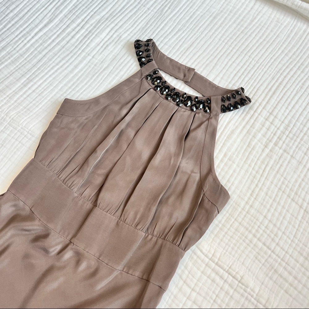 Banana Republic - Jewel Sheath Dress, Dark Mauve, Size 6